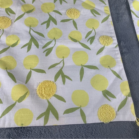 Opal House Lemons Set With Table Runner & 6 Matching NWT Placemats Tassels - Picture 5 of 16